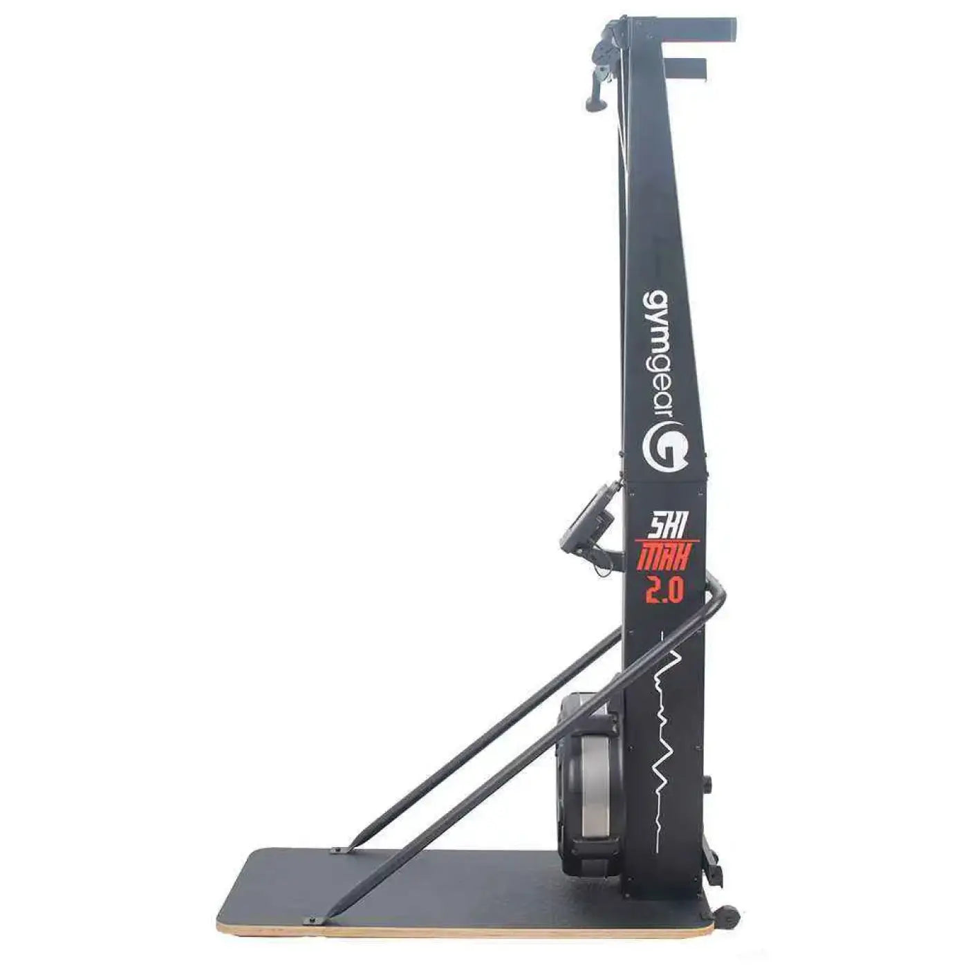 Black gymgear shimmer 2.0 rowing machine with sleek modern design and sturdy frame in ski row bike max 2.0 package deal