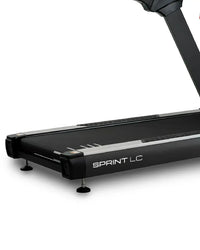 Black sprint lc light commercial treadmill with 3.5 hp motor and sturdy frame compatible with Zwift training