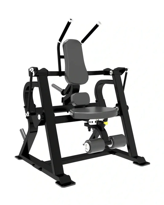Sterling Series black and gray abdominal exercise machine with adjustable backrest seat and weight plates for UK delivery