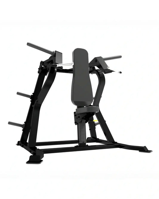 Black metal sterling series shoulder press machine with padded seat and backrest for uk delivery