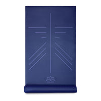 SureGrip Eco Alignment Yoga Mat - 4mm - Blue - Studio Accessories