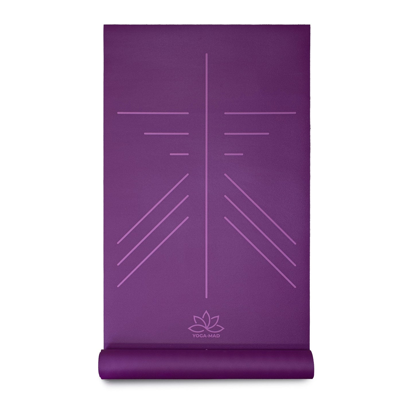 SureGrip Eco Alignment Yoga Mat - 4mm - Purple - Studio Accessories