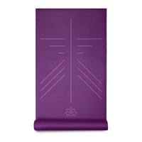 SureGrip Eco Alignment Yoga Mat - 4mm - Purple - Studio Accessories