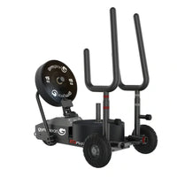 Black gymgear xt3 plus sled v2 weighted sled with 15 kg plate and adjustable handles built for home use