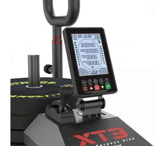 Black digital display panel with illuminated screen and control buttons on XT3 Plus Smart Connect Console for UK delivery