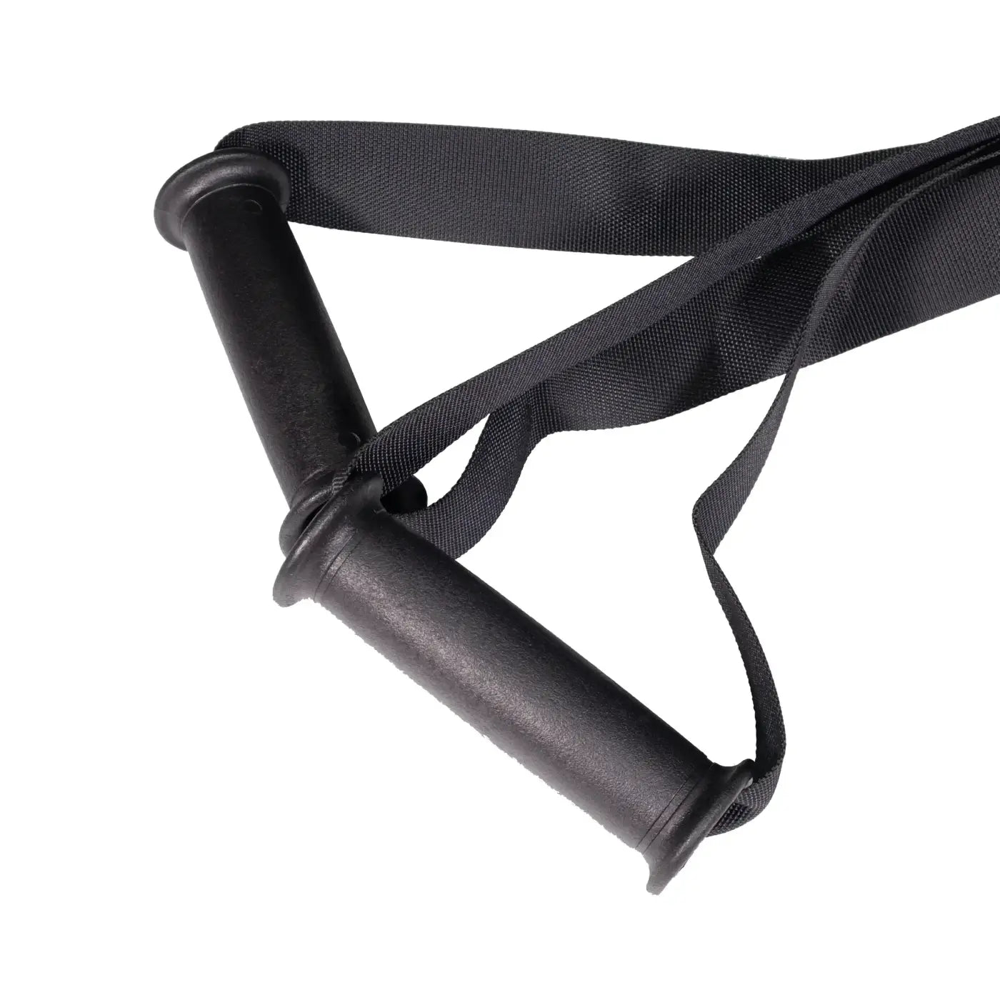 Black rubber-handled resistance band with adjustable straps for XT3+ prowler sled pull handle strap home fitness use