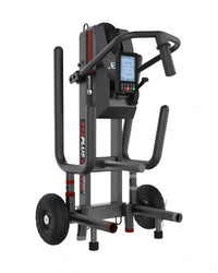 Black and red XT4 Power Sled home fitness machine with digital display for functional training and strength workouts