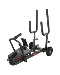 Black and red xt3 plus elliptical trainer with adjustable handlebars and wheels for mobility in home fitness use