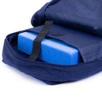 Yoga Backpack Navy in Blue Leaf - Studio Accessories