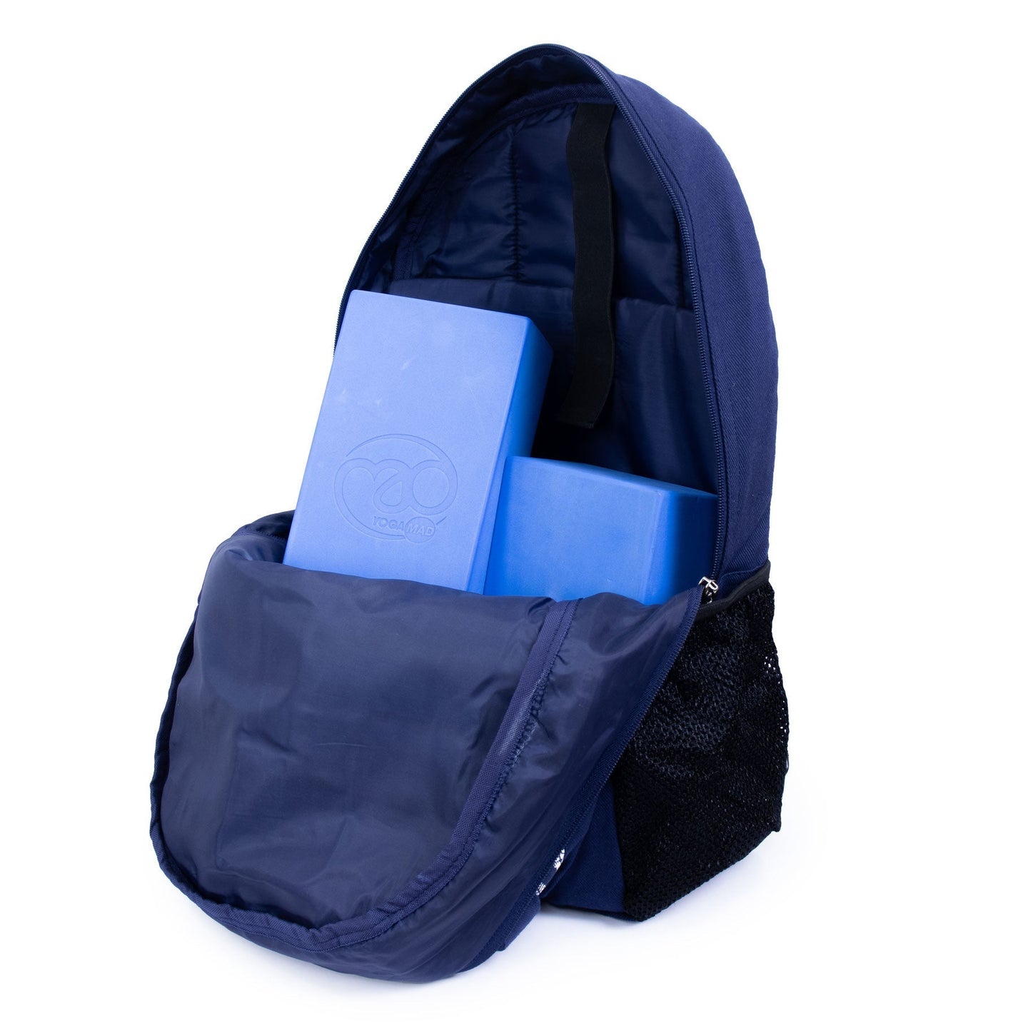 Yoga Backpack Navy in Blue Leaf - Studio Accessories