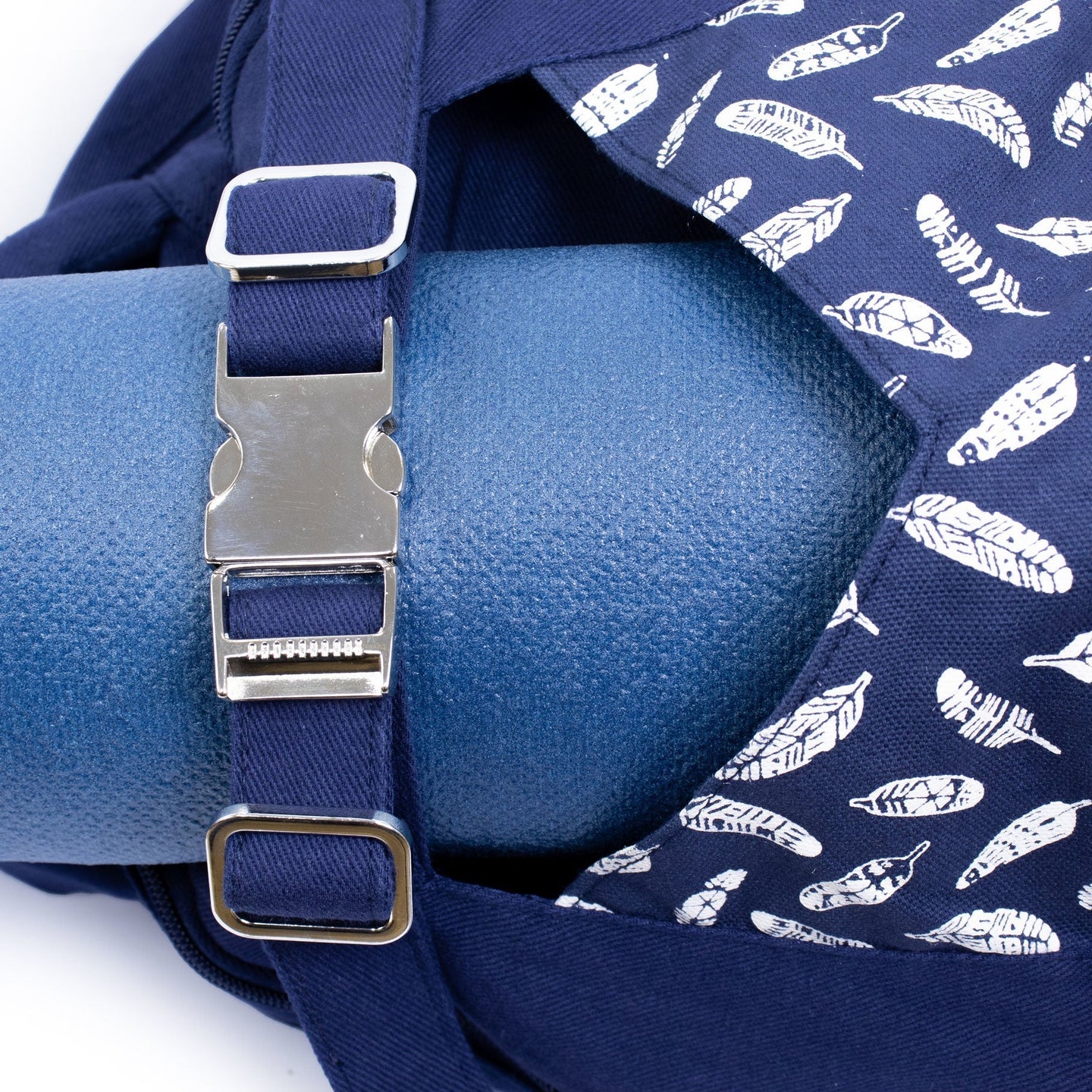 Yoga Backpack Navy in Blue Leaf - Studio Accessories
