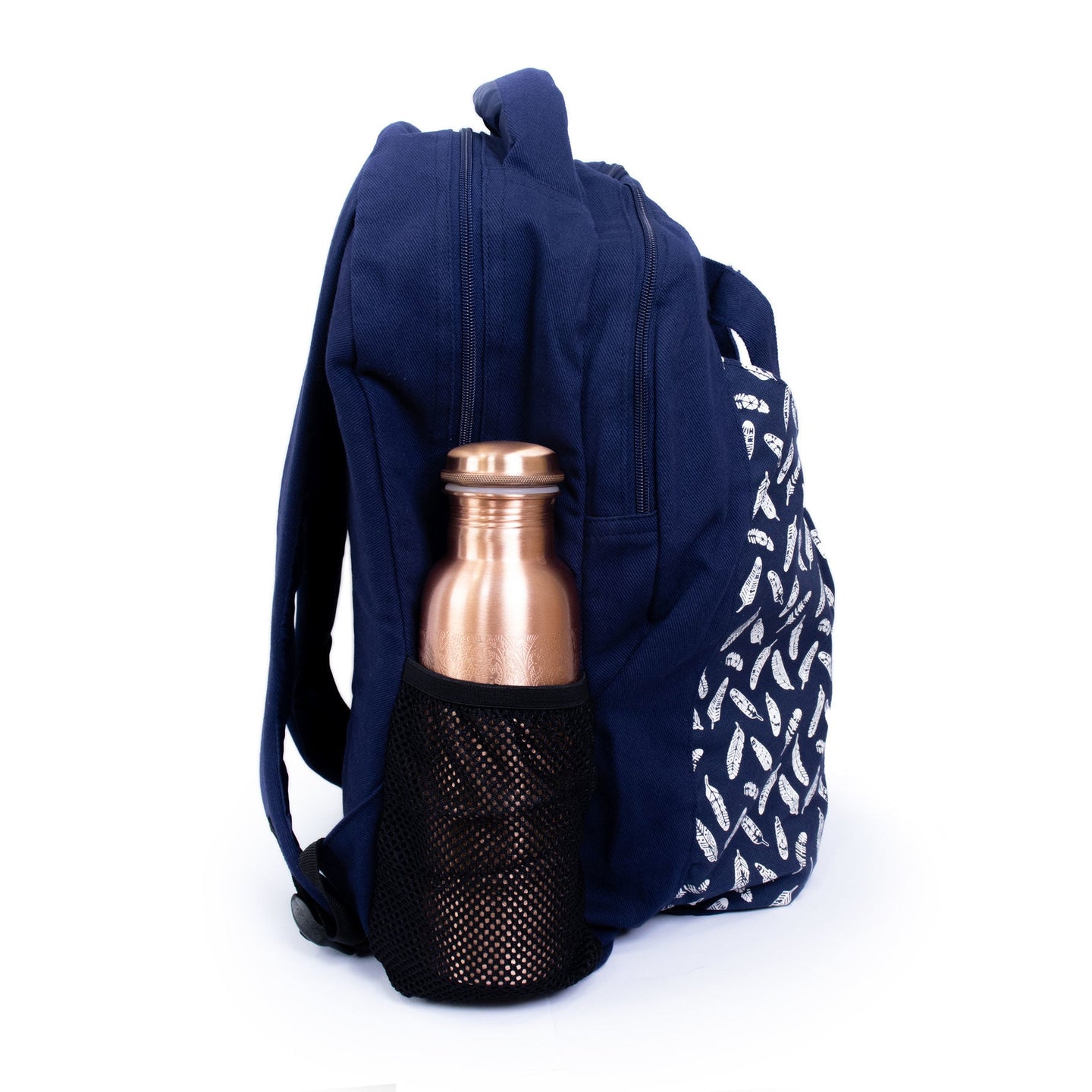 Yoga Backpack Navy in Blue Leaf - Studio Accessories