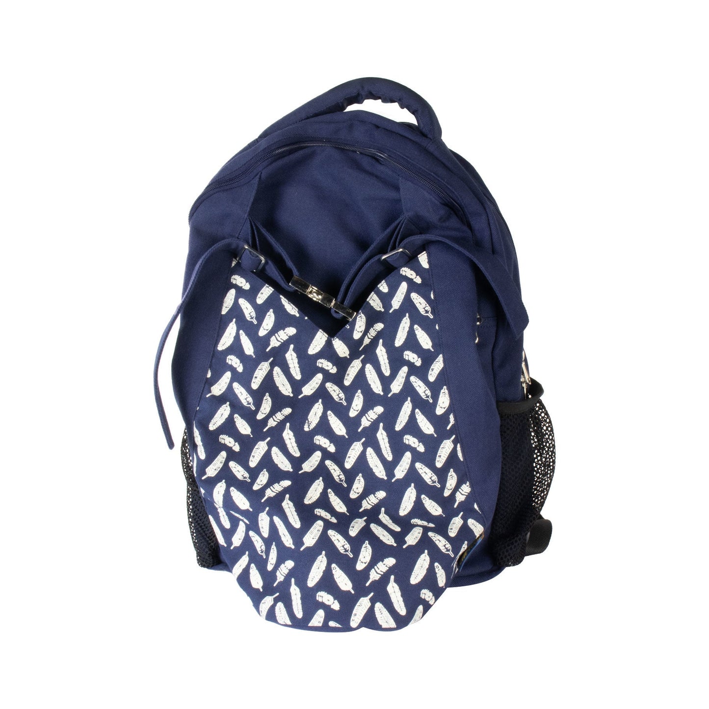Yoga Backpack Navy in Blue Leaf - Blue Leaf - Studio Accessories