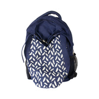 Yoga Backpack Navy in Blue Leaf - Blue Leaf - Studio Accessories