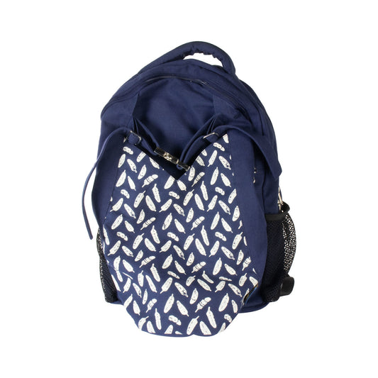 Yoga Backpack Navy in Blue Leaf - Blue Leaf - Studio Accessories