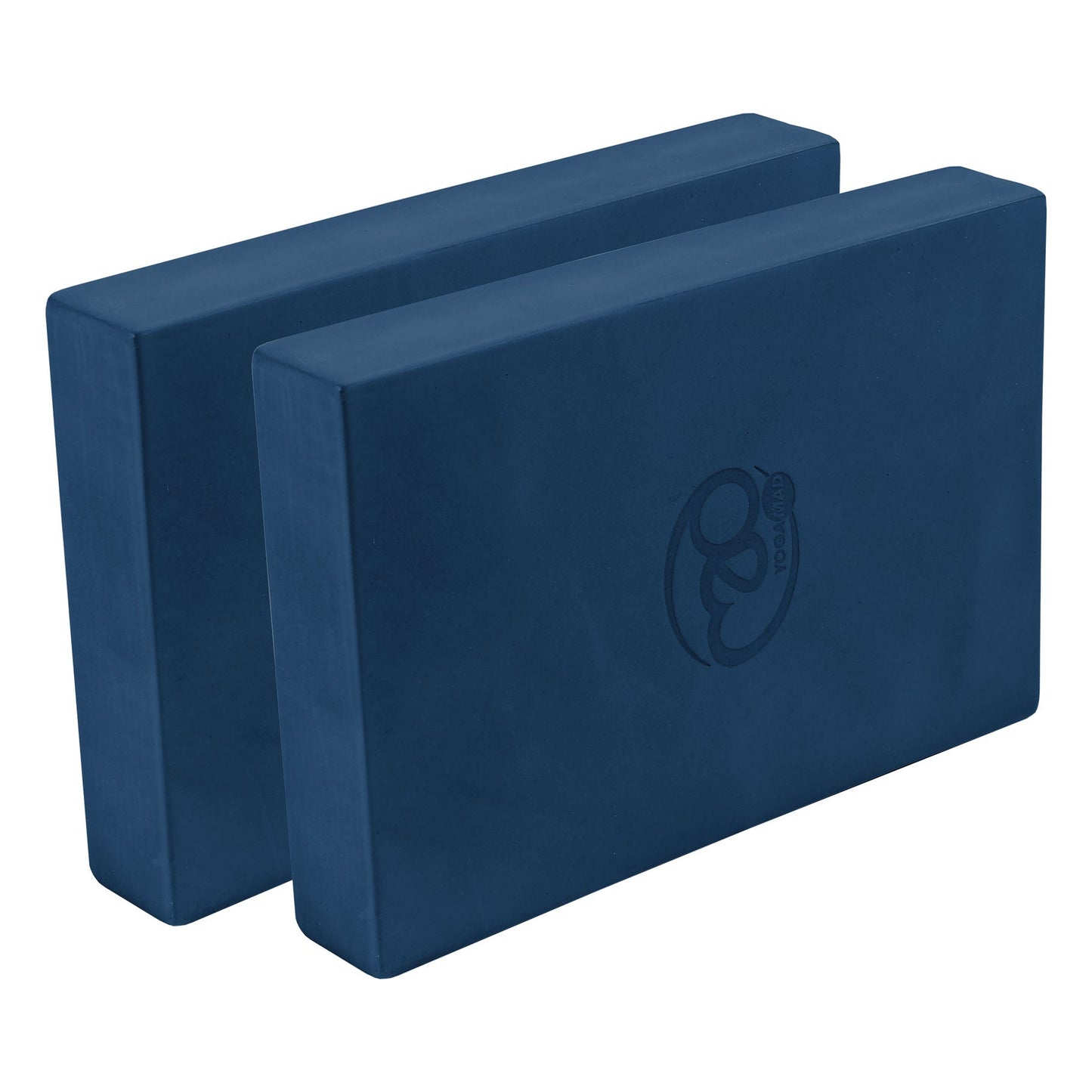 Yoga Mad Full Yoga Block - Pair - Blue - Studio Accessories