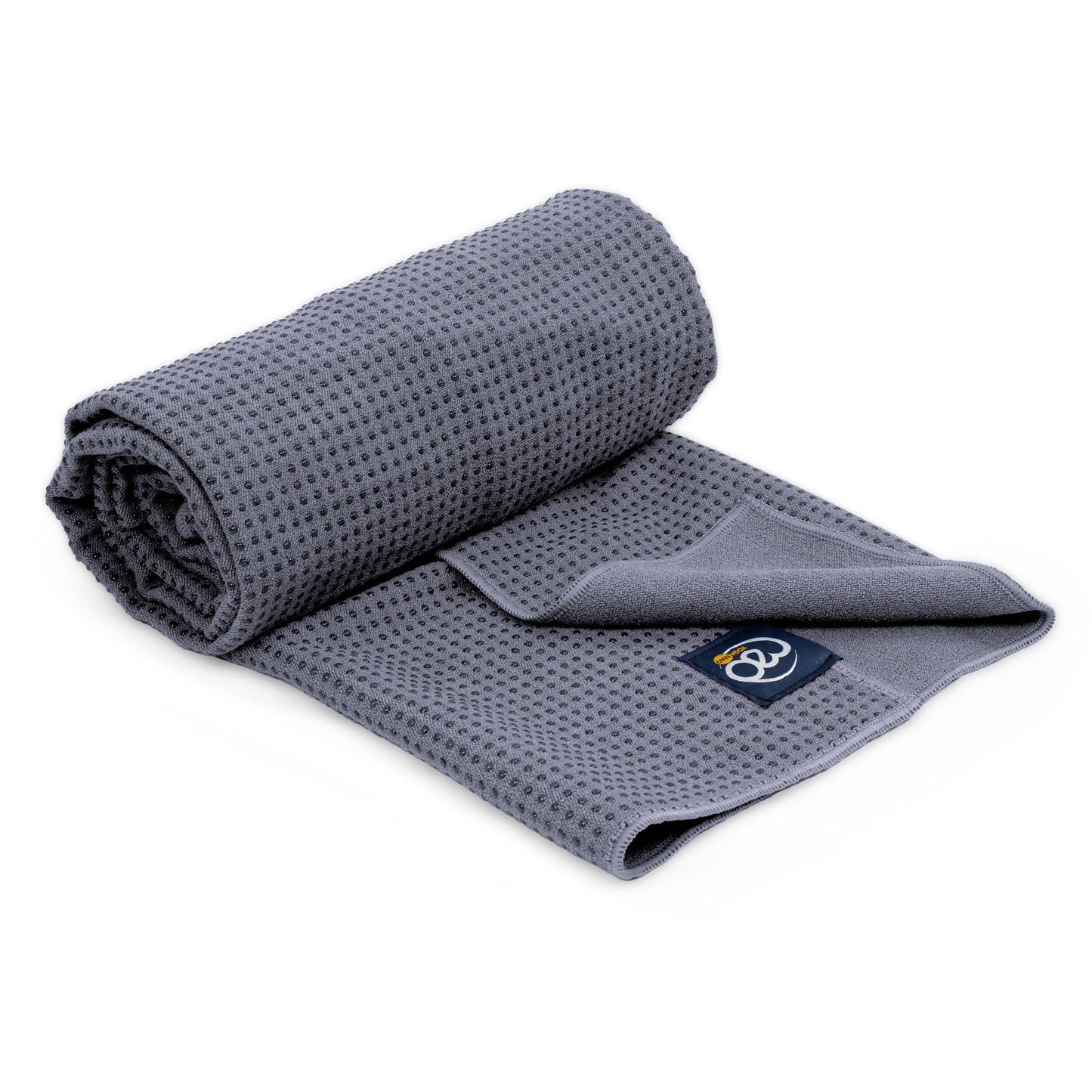 Grip Dot Hot Yoga Towel - Grey - Studio Accessories