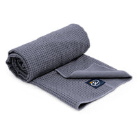 Grip Dot Hot Yoga Towel - Grey - Studio Accessories