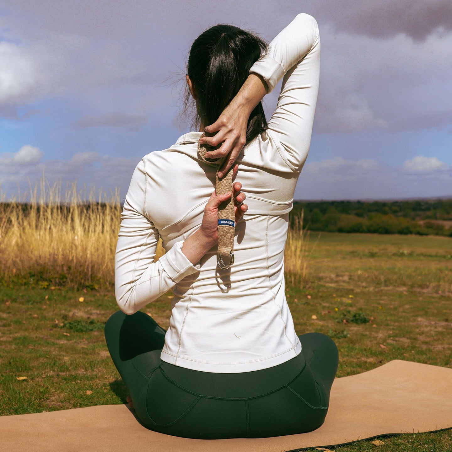 Yoga Mad Horizon Yoga Belt 2.5m in Dune - Studio Accessories