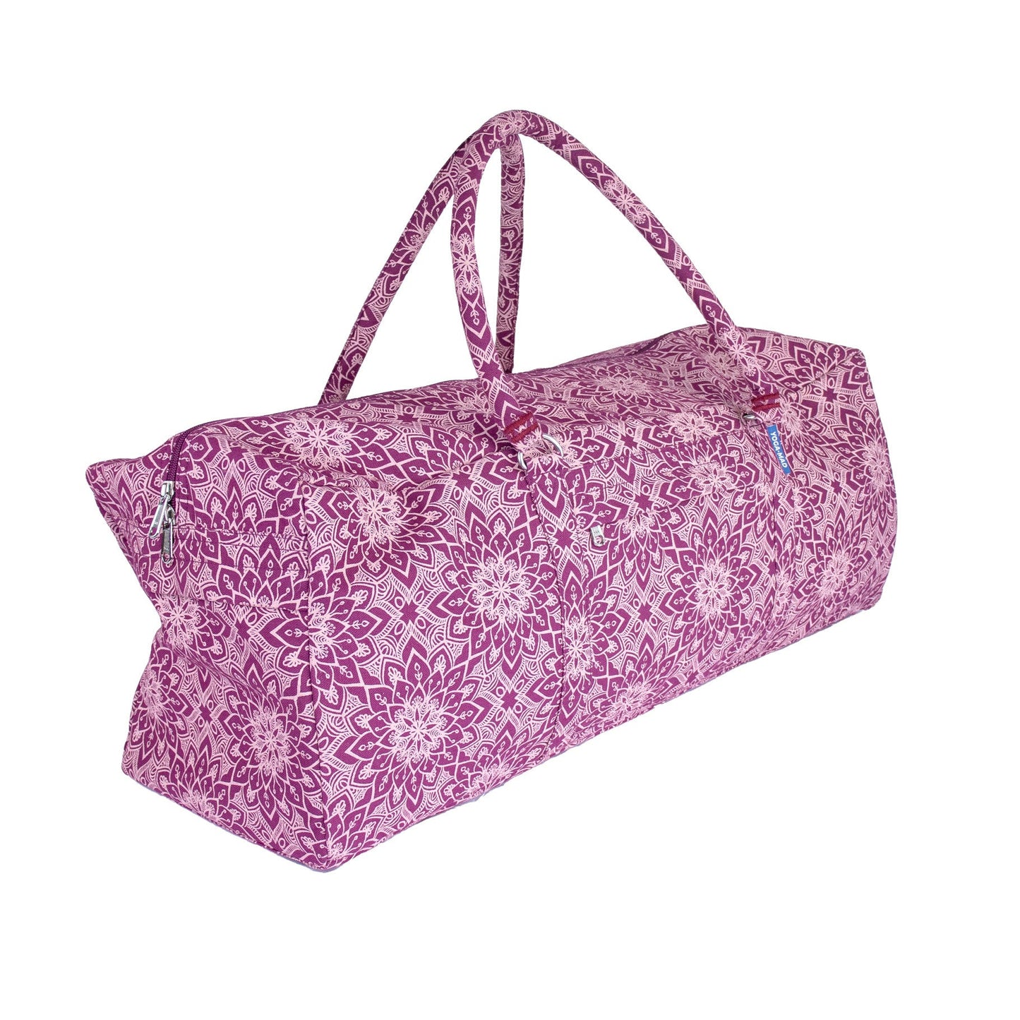 Yoga Mad Mandala Yoga Kit Bag in Light Blue - Burgundy - Studio Accessories