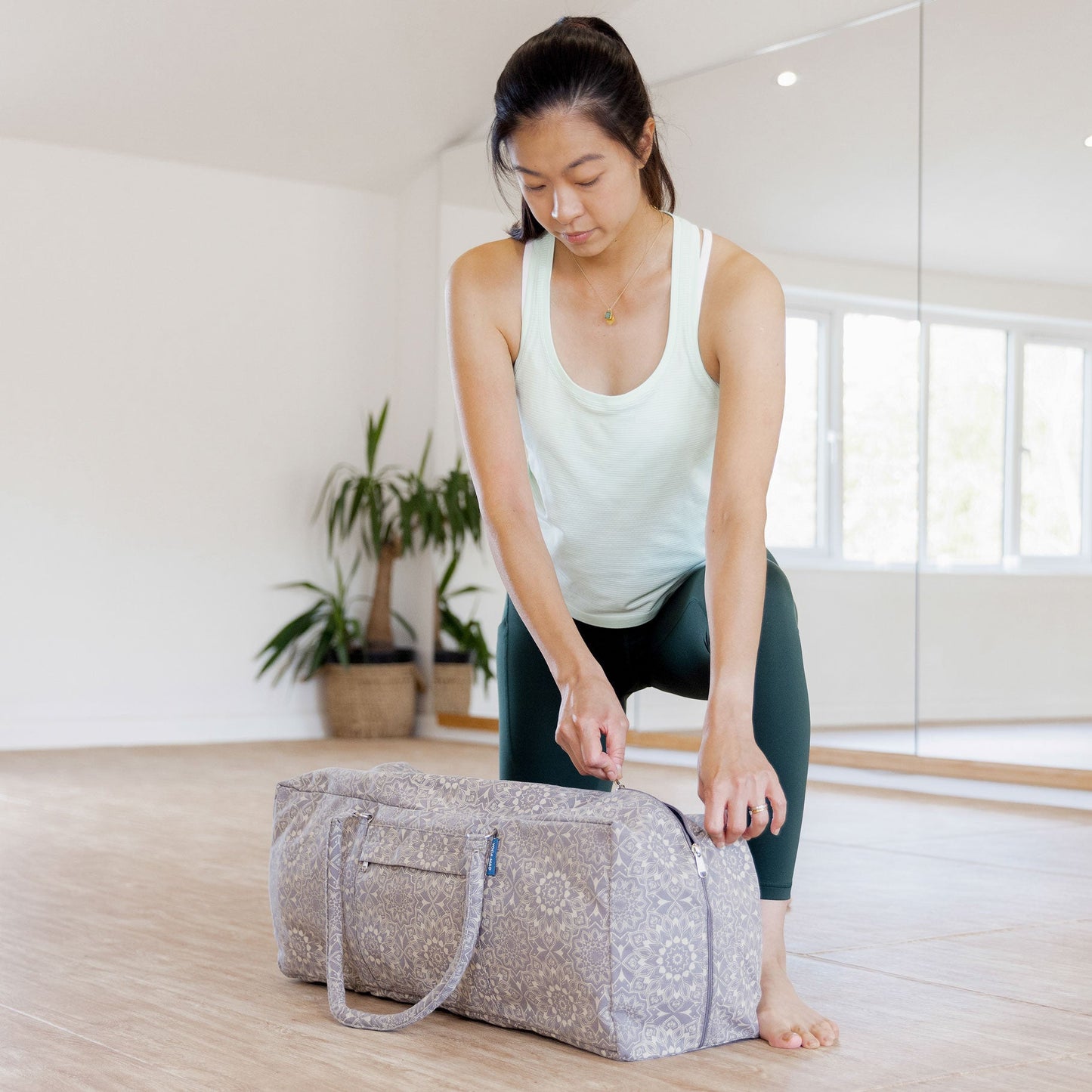 Yoga Mad Mandala Yoga Kit Bag in Light Blue - Studio Accessories
