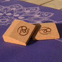 Yoga Mad - Mini Cork Yoga Wedge - Pair - Studio Accessories