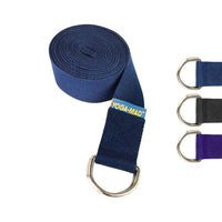 Yoga Mad - Organic Cotton D-Ring Yoga Belt - 2m - Studio Accessories