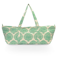 Yoga Mad Palmette Leaf Yoga Kit Bag Various Colours - Green - Studio Accessories