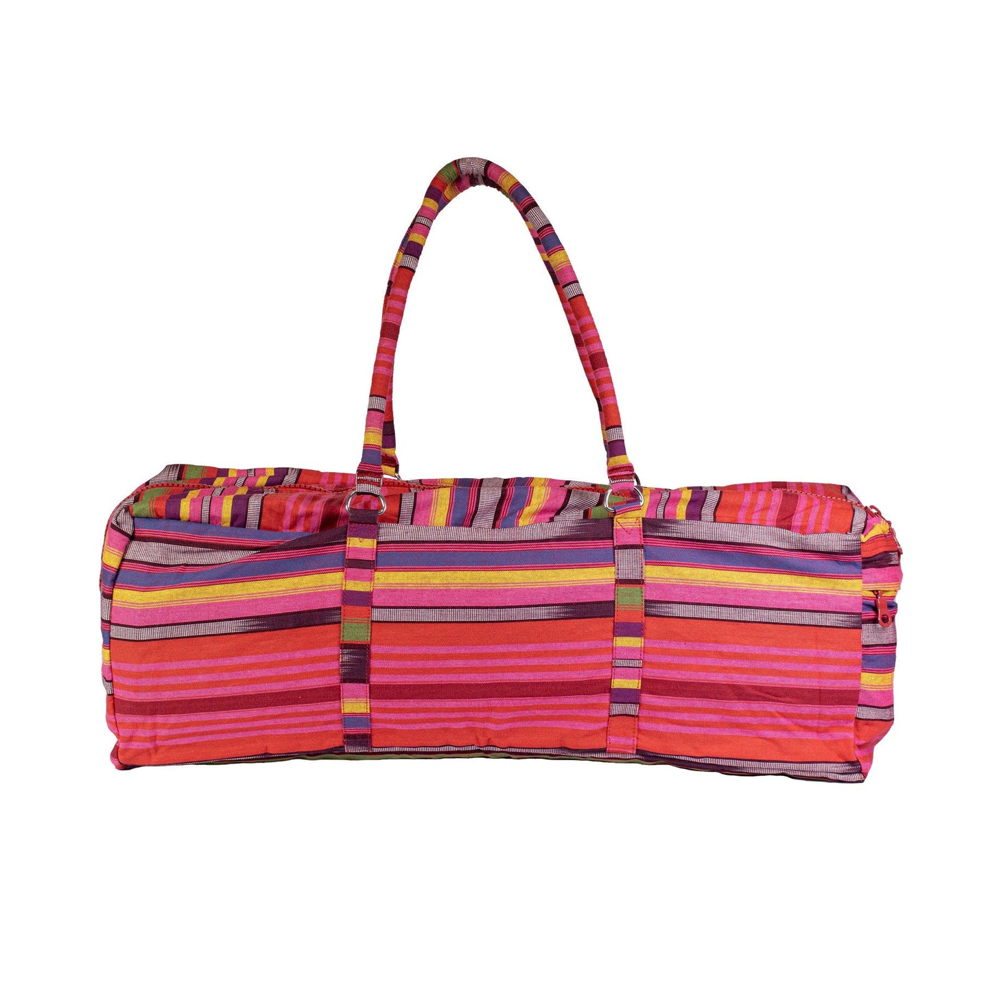 Yoga Mad Striped Powerloom Yoga Kit Bag Blue - Pink