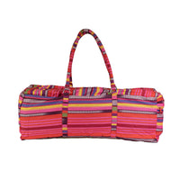 Yoga Mad Striped Powerloom Yoga Kit Bag Blue - Pink
