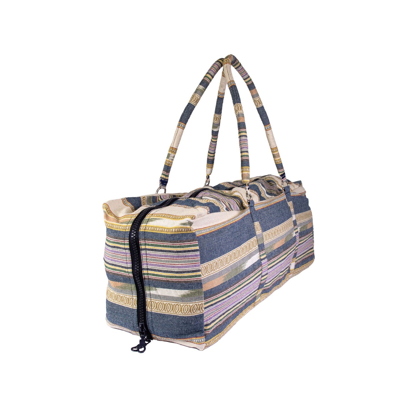 Yoga Mad Striped Powerloom Yoga Kit Bag Blue - Pink