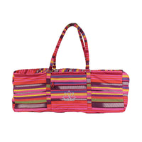Yoga Mad Striped Powerloom Yoga Kit Bag Blue - Pink