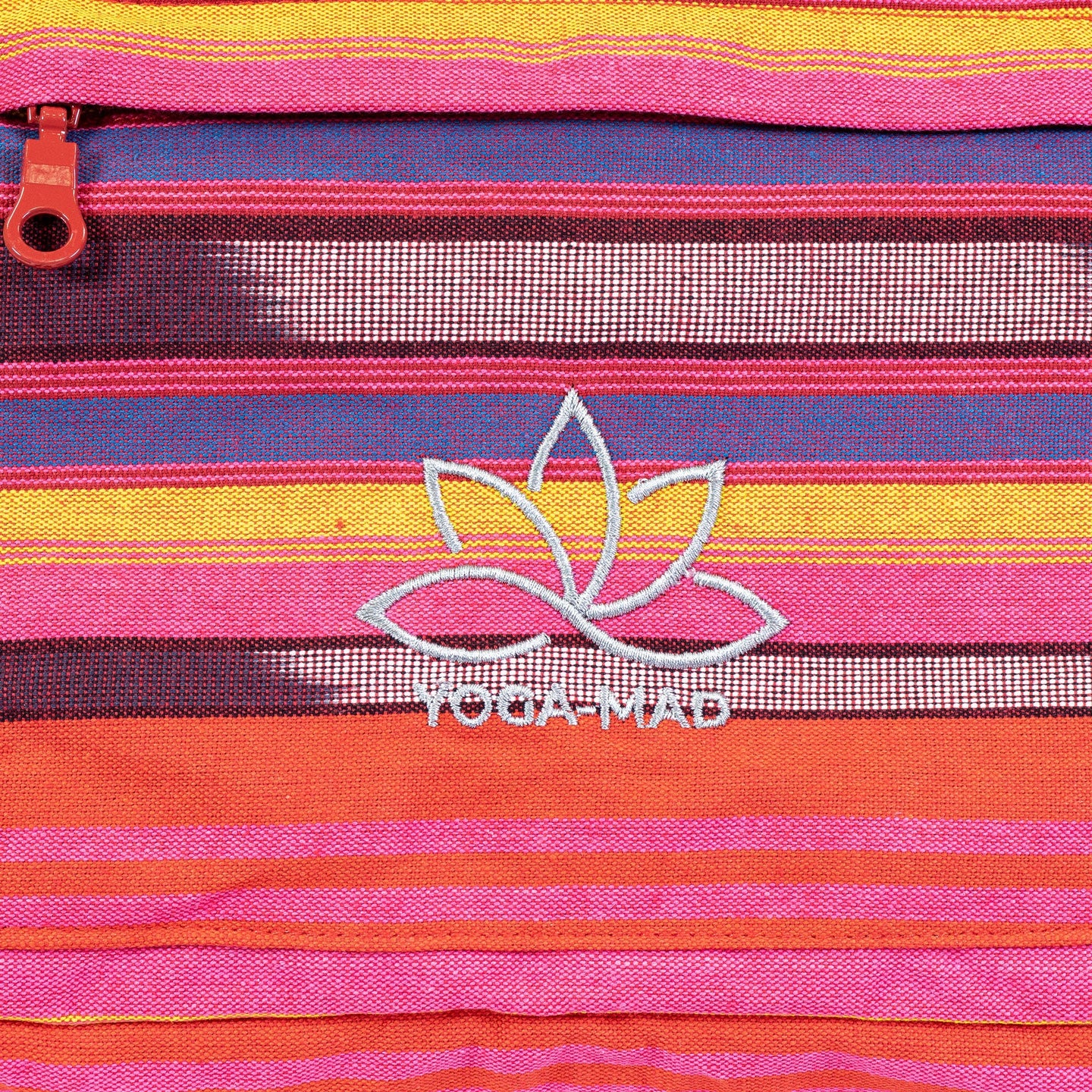 Yoga Mad Striped Powerloom Yoga Kit Bag Blue - Pink