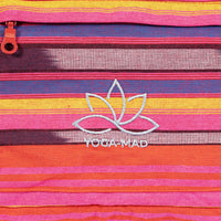 Yoga Mad Striped Powerloom Yoga Kit Bag Blue - Pink