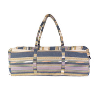 Yoga Mad Striped Powerloom Yoga Kit Bag Blue - Pink