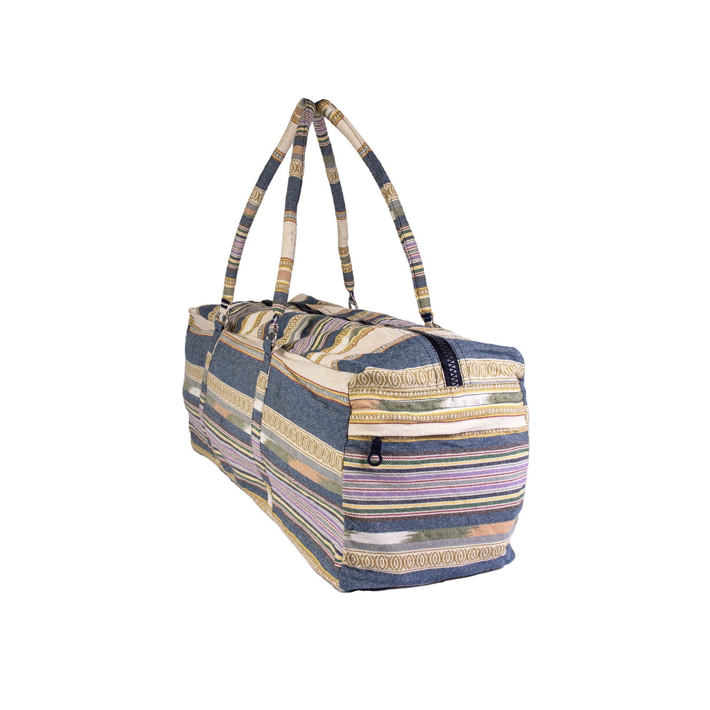 Yoga Mad Striped Powerloom Yoga Kit Bag Blue - Pink - Blue Stripes