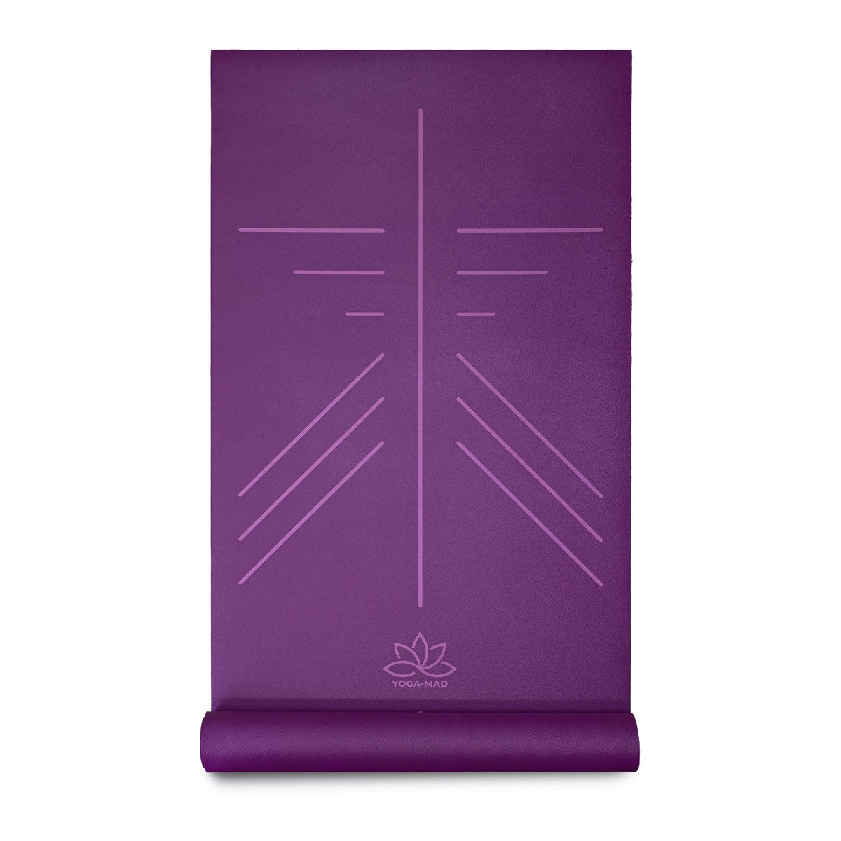 SureGrip Eco Alignment Yoga Mat - 4mm - Purple - Studio Accessories